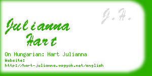 julianna hart business card